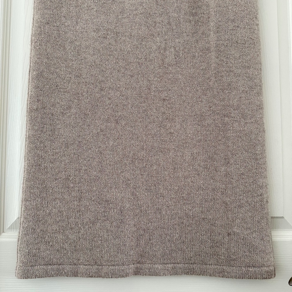 ba&sh Maisie Wool Cotton Knit Midi Skirt Beige Women’s Size Large - Picture 9 of 15